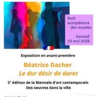 Nuit Européenne des Musée 2026 - Exposition de Béatrice Dacher au Musée d'Art et d'Histoire
