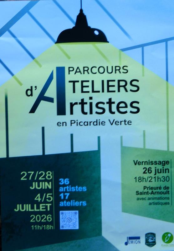 Parcours de portes ouvertes d'ateliers d'artistes en Picardie verte