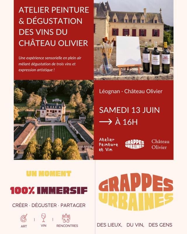 Atelier Peinture et Dégustation au Château Olivier
