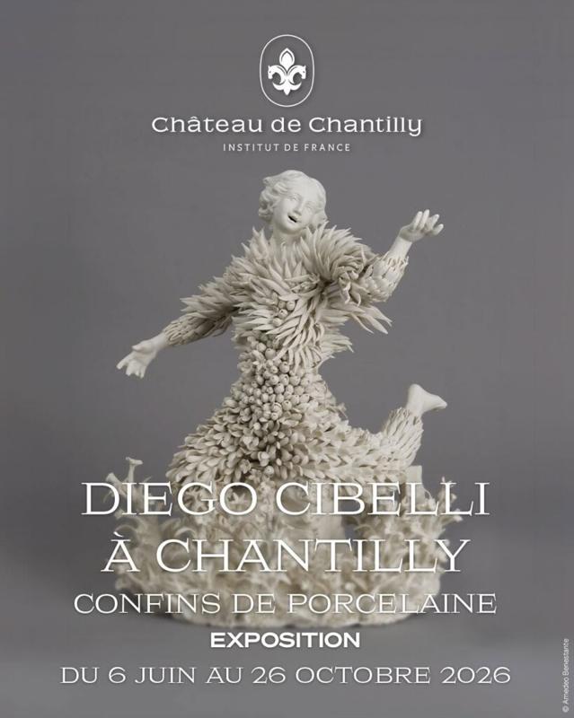 Exposition – Diego Cibelli, confins de porcelaine au château de Chantilly