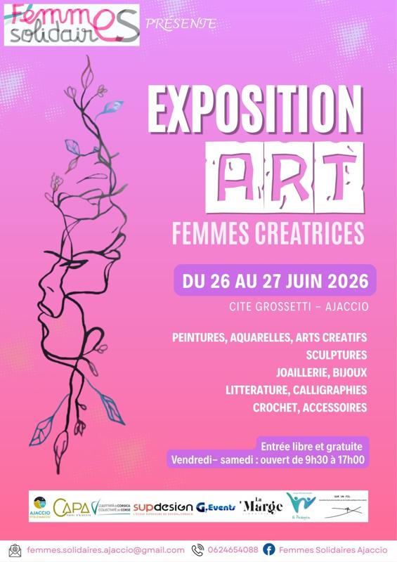 Exposition « Femmes Créatrices » - Cité Grossetti - Aiacciu