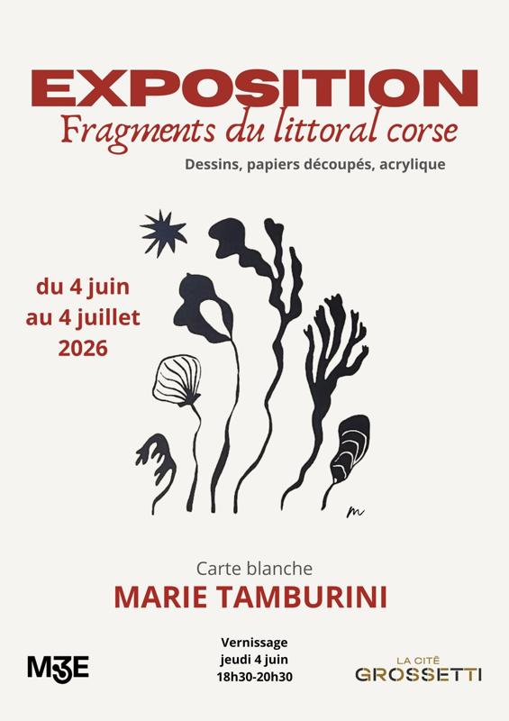 Exposition "Fragments du littoral Corse" de Marie Tamburini - Cité Grossetti - Aiacciu