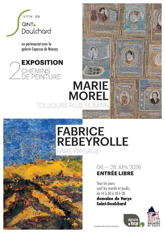 Exposition Marie MOREL/Fabrice REBEYROLLE - 2 chemins de peinture