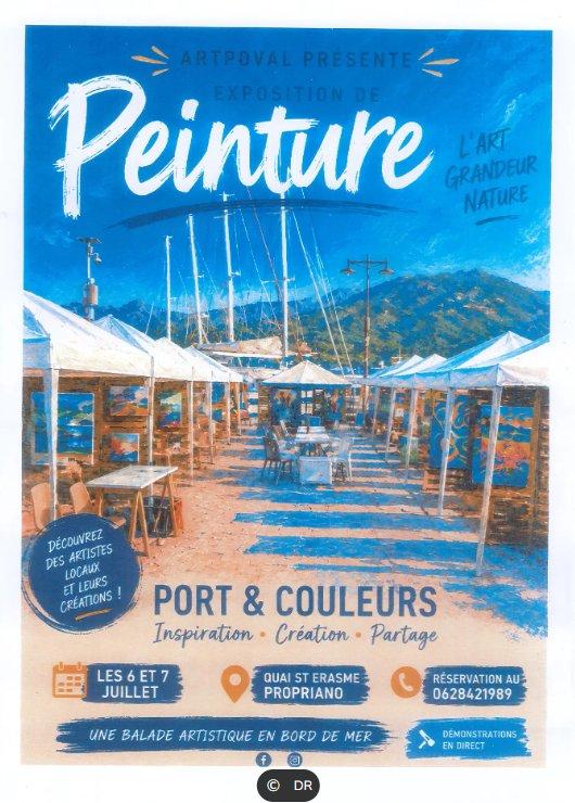 Exposition : "Port & Couleurs" organisée par Artpoval - Port de Plaisance - Prupià