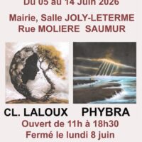 Exposition de peinture – Claire Laloux et Phybra
