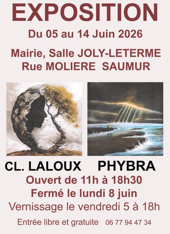 Exposition de peinture – Claire Laloux et Phybra