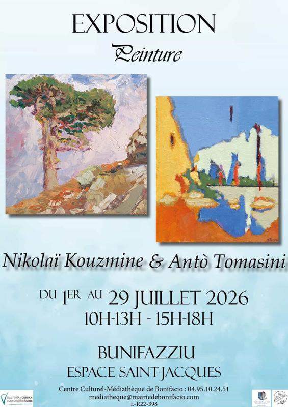 Exposition des artistes Nikolaï Kouzmine & Antò Tomasini - Espace Saint-Jacques - Bunifaziu