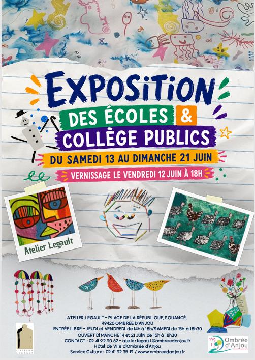 Exposition des écoles et collège publics - Atelier Legault