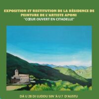 Exposition et restitution de la résidence de peinture de l’artiste Aponi : "Cœur ouvert en citadelle" - Mediateca territuriale di Santa Lucia di Tallà