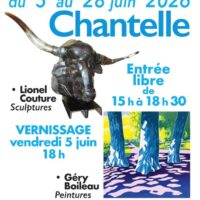 Exposition les scuptures de Lionel COUTURE et les peintures de Géry BOILEAU