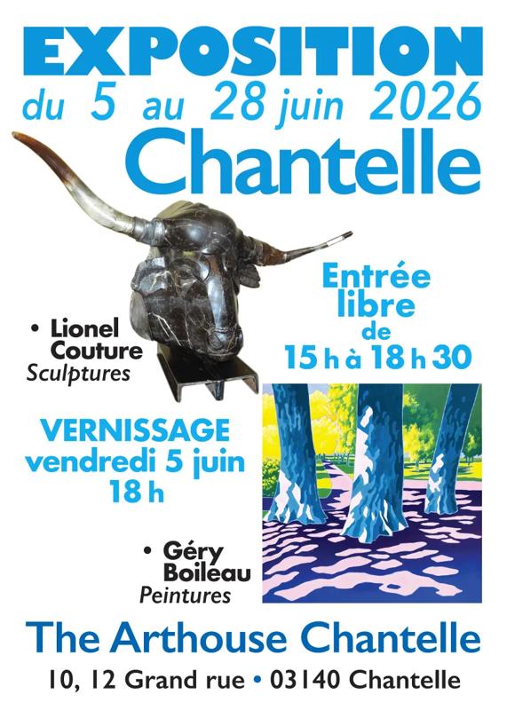 Exposition les scuptures de Lionel COUTURE et les peintures de Géry BOILEAU