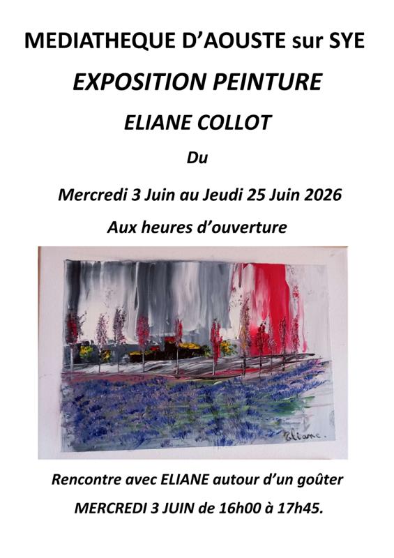 Exposition peinture Eliane Collot