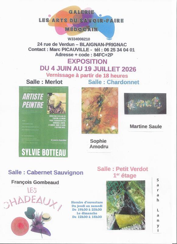 Expositions juin-juillet