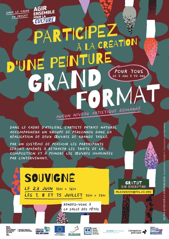 Participez à la création d'une peinture grand format