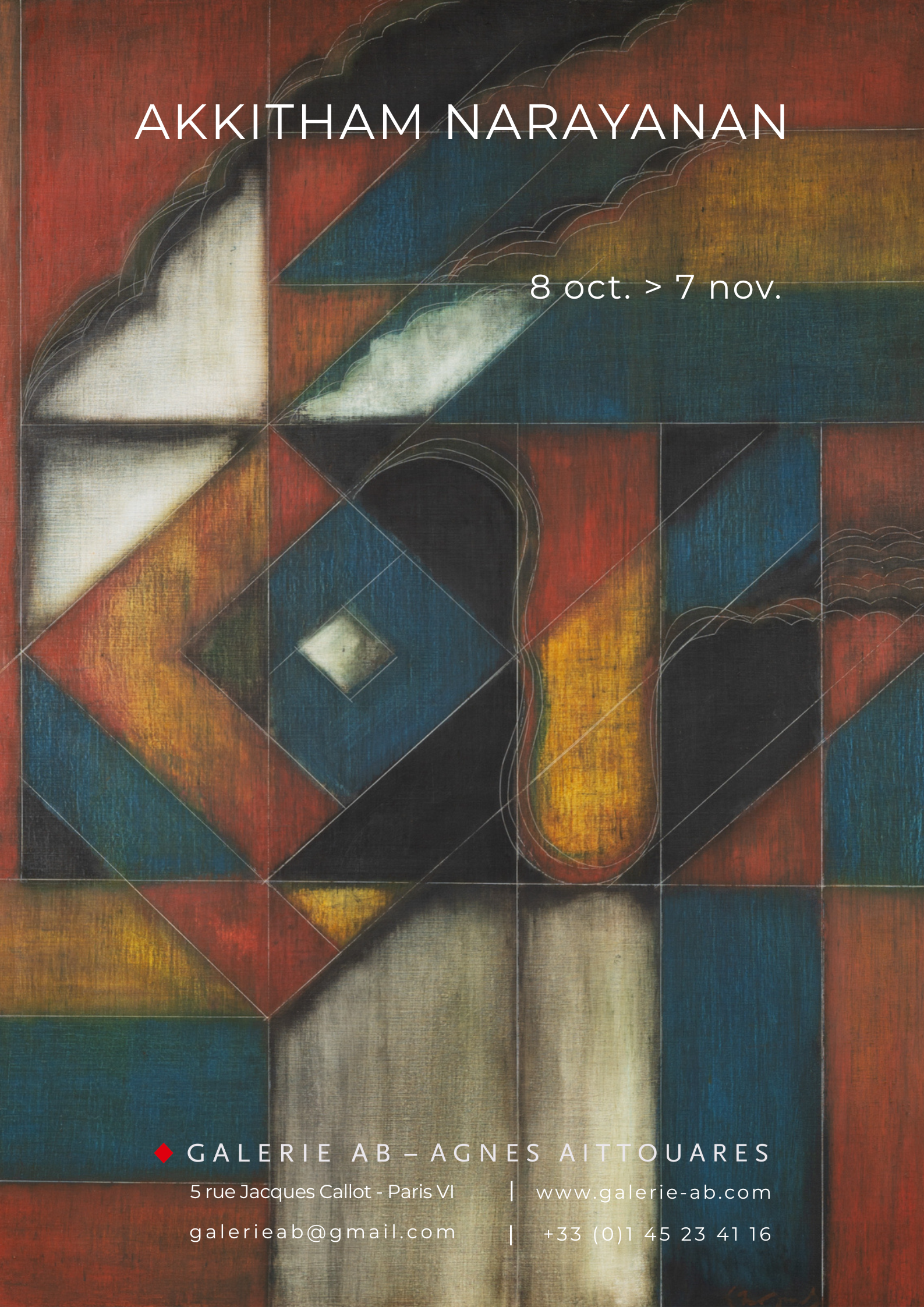 Affiche de couverture – exposition Akkitham 2026 Galerie AB