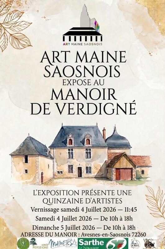 Art Maine Saosnois expose au Manoir de Verdigné