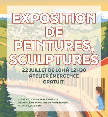 EXPOSITION DE PEINTURES SCULPTURES - MERCREDI 22 JUILLET