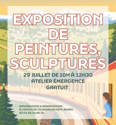 EXPOSITION DE PEINTURES SCULPTURES - MERCREDI 29 JUILLET