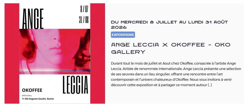 Exposition Ange Leccia x Okoffee
