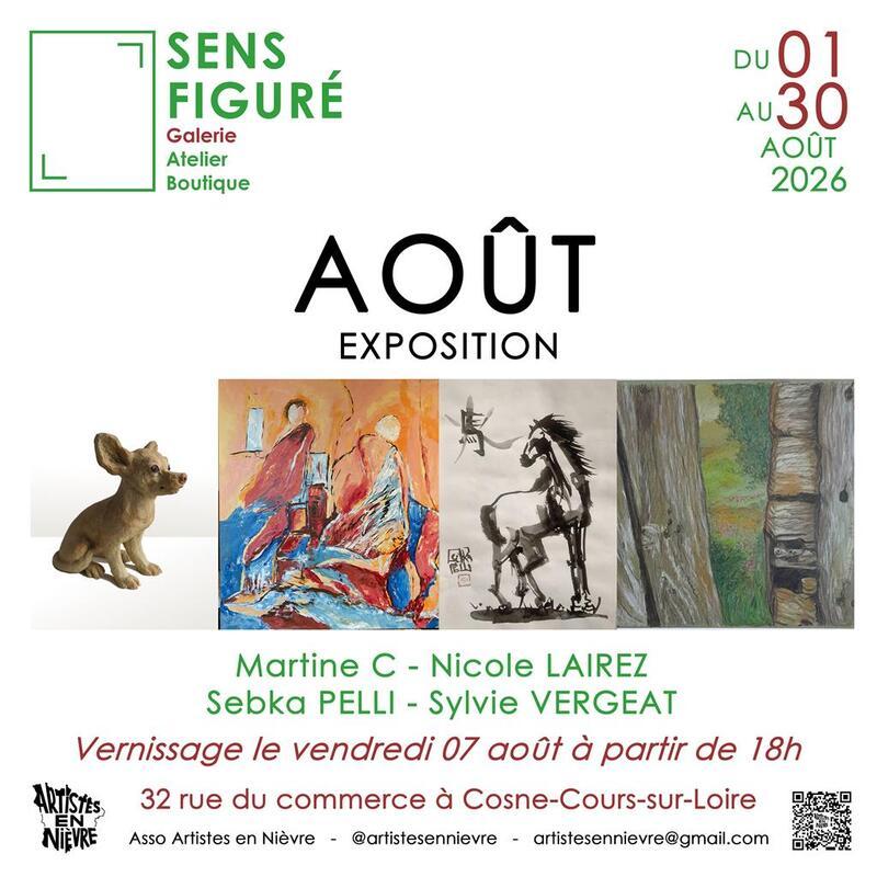 Exposition "Août", dans la galerie de la Loire