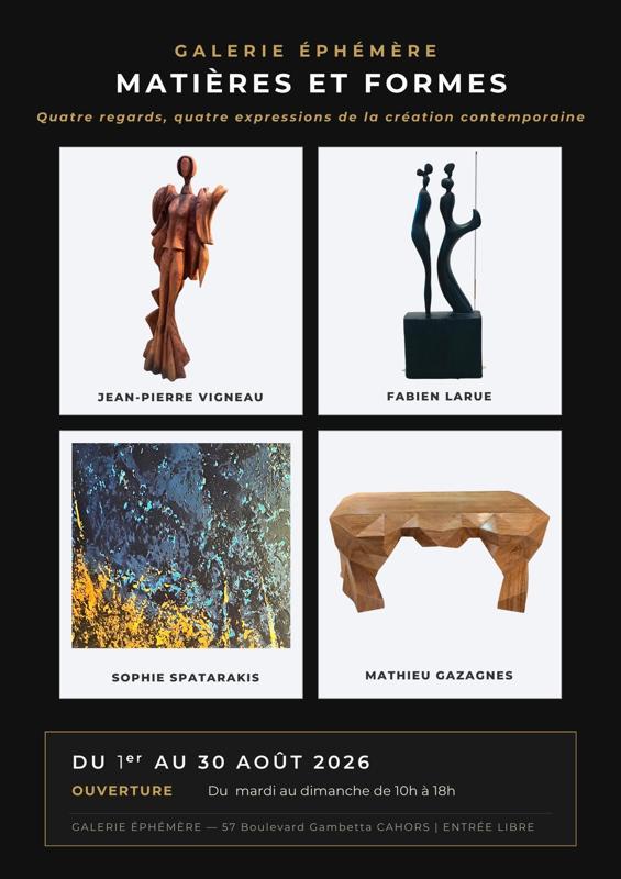 Exposition "Matières et formes" à la Galerie Ephémère