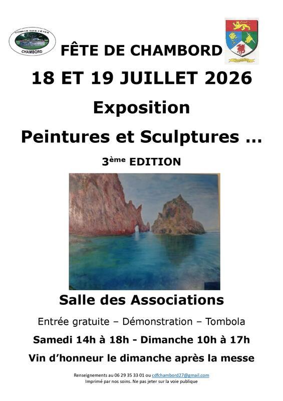 Exposition - Peintures et sculpture à Chambord