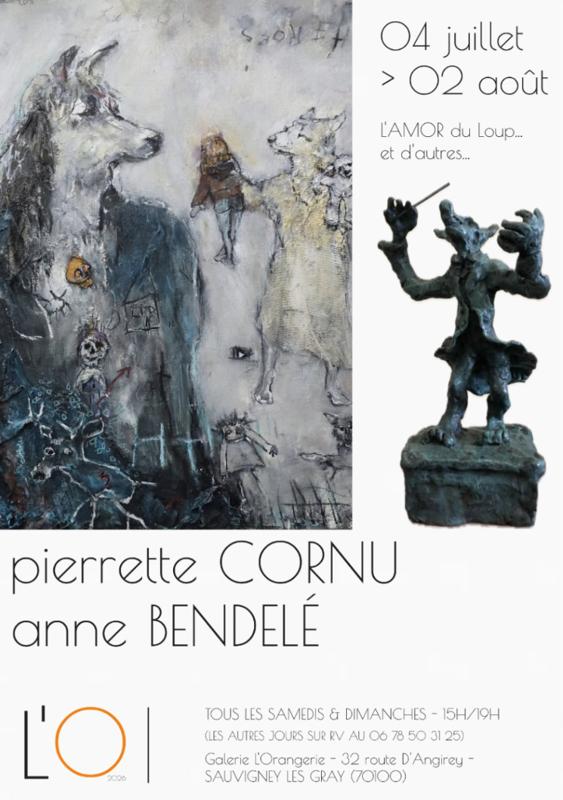 Exposition Pierrette Cornu & Anne Bendelé – l&rsquo;Amor du loup et d&rsquo;autres…