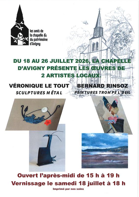 Exposition à la Chapelle d'Avigny