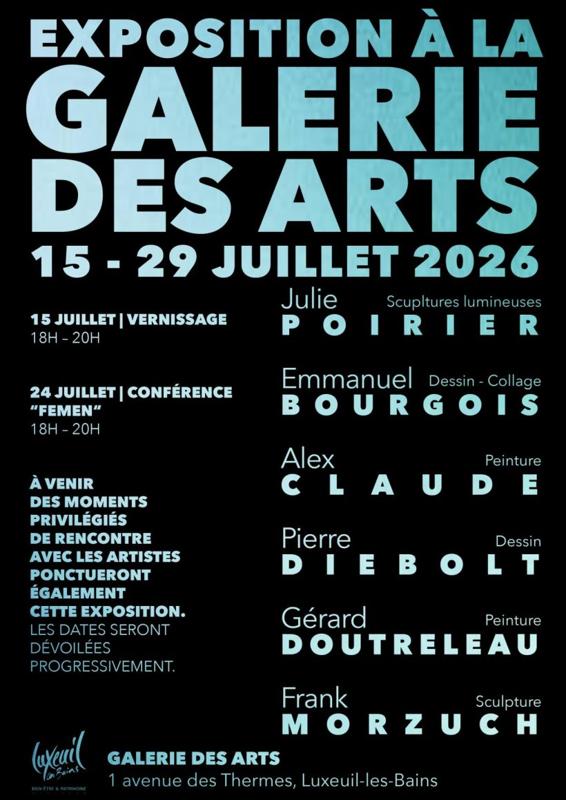 Exposition à la  galerie des arts