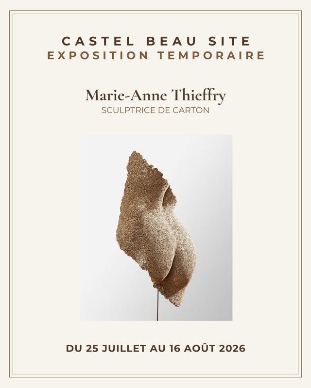 Exposition au Castel Beau Site : Marie-Anne Thieffry, sculptrice