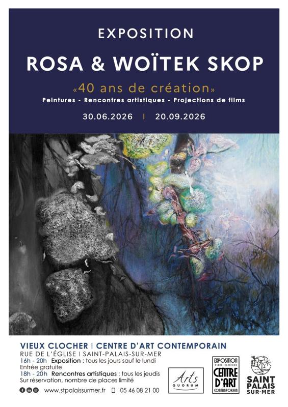 Exposition au Vieux Clocher : Rosa et Woïtek Skop - 40 ans de création