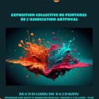 Exposition collective de peintures de l’association Artpoval - Mediateca territuriale di Santa Lucia di Tallà