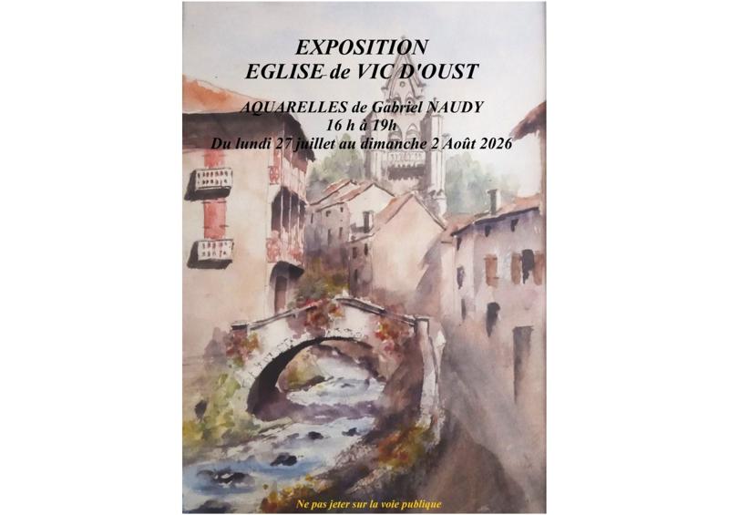 Exposition d’Aquarelles de Gabriel Naudy