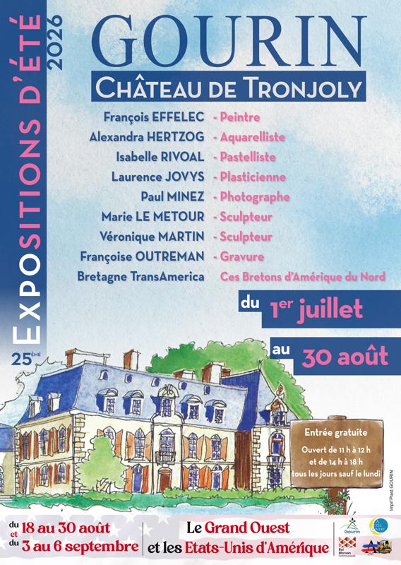 Exposition d'été au château de Tronjoly