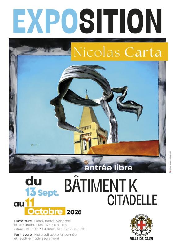 Exposition de l’artiste peintre Nicolas Carta