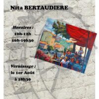 Exposition de l'artiste peintre Nita Bertaudière - Moulin de la Chjaspula - A Sarra di Scupamena