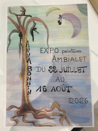 Exposition de peinture à Ambialet