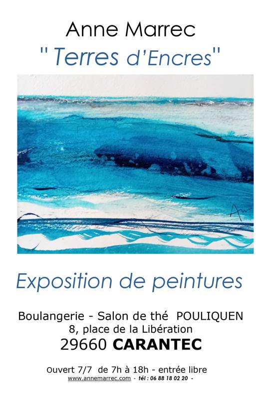 Exposition de peintures "Terres d'Encres" à la boulangerie Pouliquen