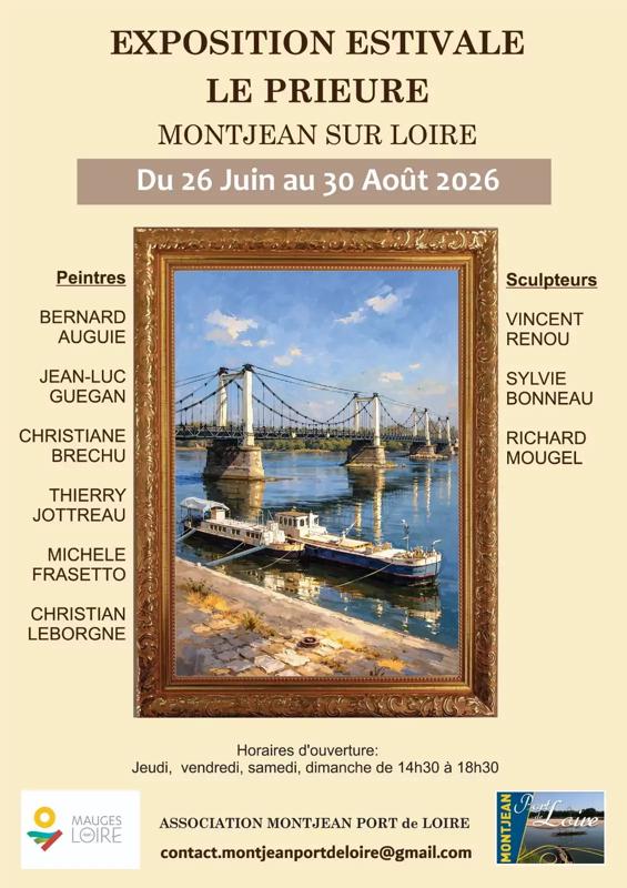 Exposition estivale au prieuré à Montjean-sur-Loire