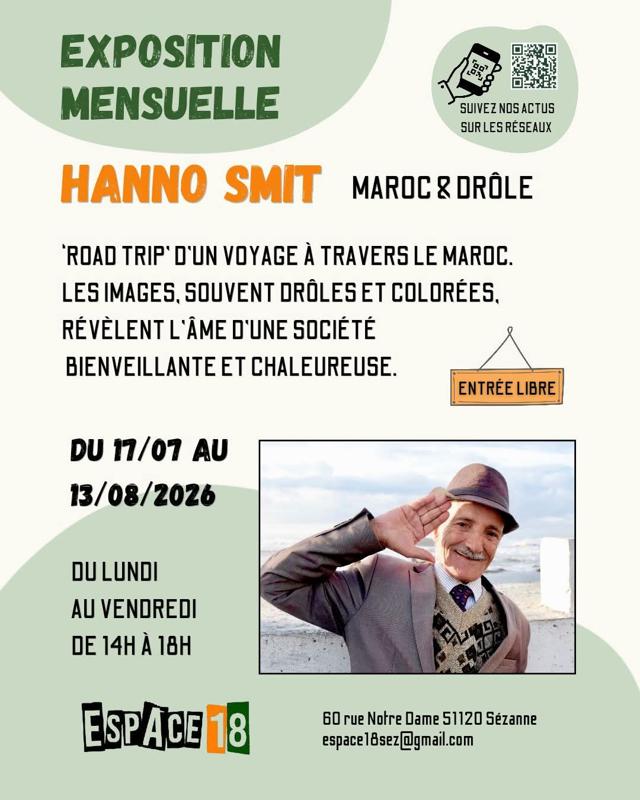 Exposition mensuelle à L'Espace 18 à Sézanne