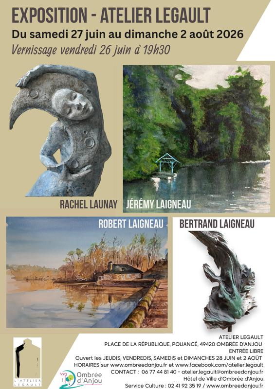 Exposition peinture et sculpture - Atelier Legault