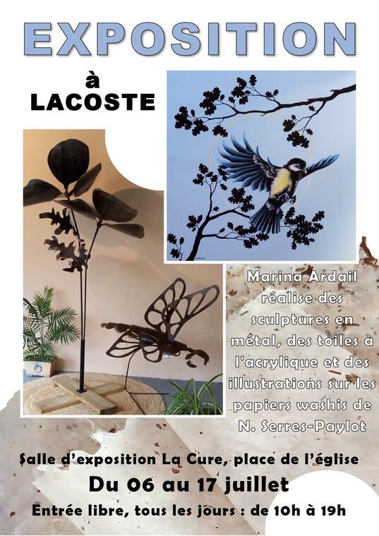 Exposition - peintures sculptures et papiers washis