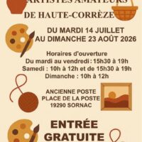 Exposition - vente des artistes amateurs et créateurs de Haute Corrèze