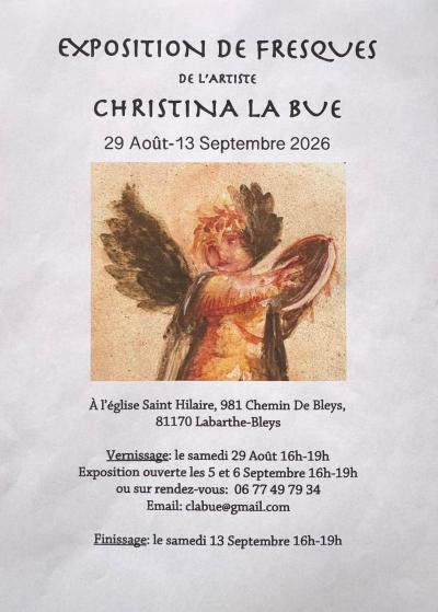 Expositions de fresques de Christina La Bue