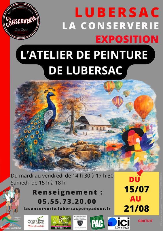 La Conserverie : Exposition de l'atelier de peinture de Lubersac