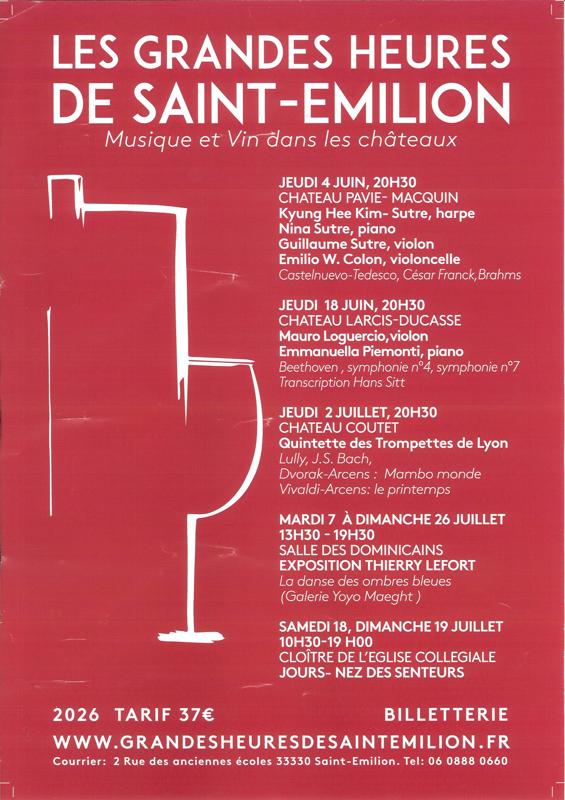 Les Grandes Heures de Saint Emilion 2026 Exposition