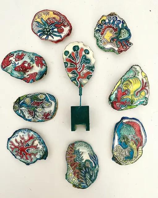 ATELIER PEINTURE SUR HUÎTRE