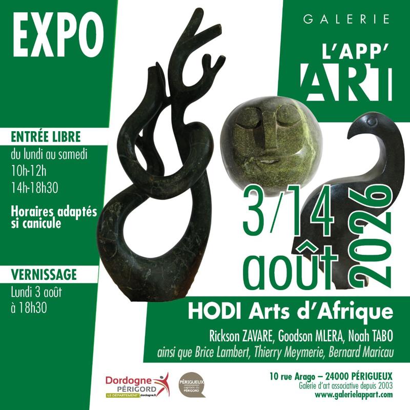Exposition : HODI Arts d'Afrique - sculptures