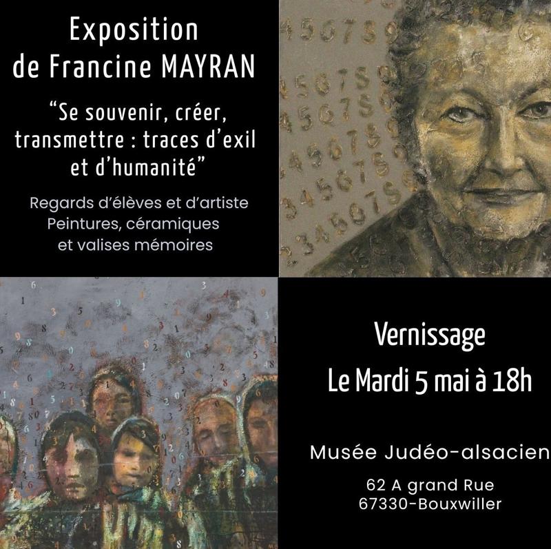 Exposition de peintures : traces d'exil et d'humanité