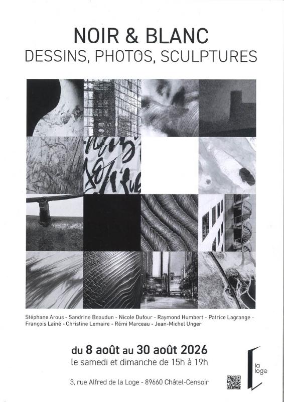 Noir et Blanc, dessins, photos et sculptures